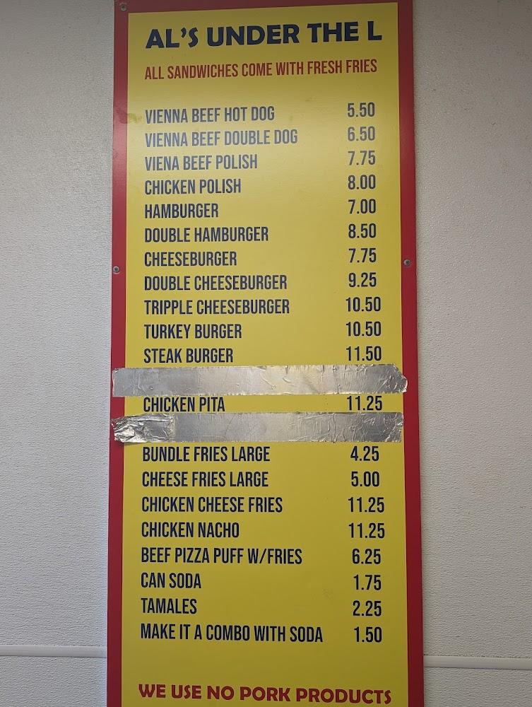 Al's Under the L Menu image 1